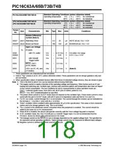 浏览型号PIC16C63A-04I/SO的Datasheet PDF文件第118页