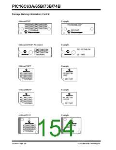 浏览型号PIC16C63A-04/SP的Datasheet PDF文件第154页