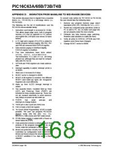 浏览型号PIC16C63A-04/SP的Datasheet PDF文件第168页