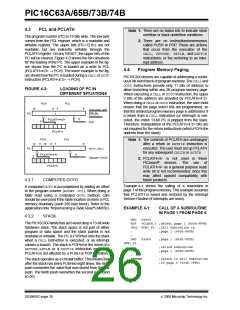 浏览型号PIC16C63A-04/SS的Datasheet PDF文件第26页