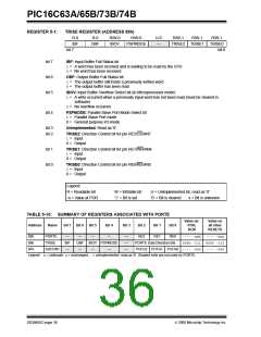 浏览型号PIC16C63A-04/SP的Datasheet PDF文件第36页