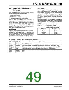 浏览型号PIC16C63A-04I/SO的Datasheet PDF文件第49页