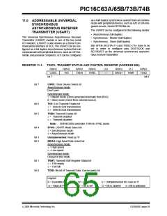 浏览型号PIC16C63A-04I/SO的Datasheet PDF文件第65页