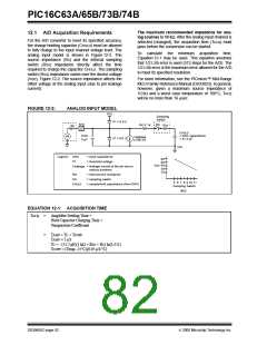 浏览型号PIC16C63A-04I/SP的Datasheet PDF文件第82页