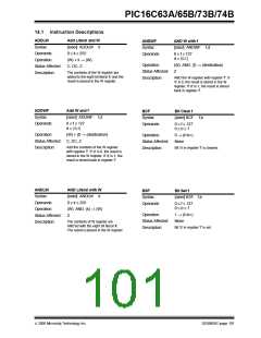 浏览型号PIC16C65B-20/L的Datasheet PDF文件第101页