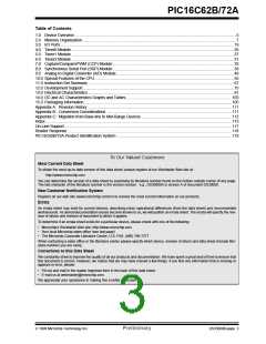 浏览型号PIC16C72A-04/SP的Datasheet PDF文件第3页