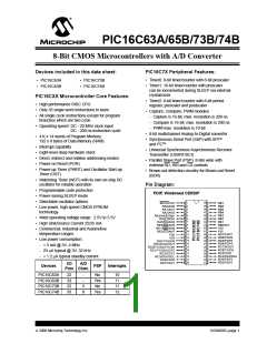 浏览型号PIC16C74B-20/P的Datasheet PDF文件第1页