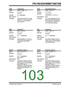 浏览型号PIC16C74B-04I/P的Datasheet PDF文件第103页