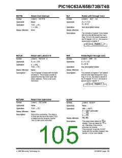 浏览型号PIC16C74B-04/P的Datasheet PDF文件第105页