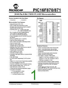 浏览型号PIC16F870-I/SP的Datasheet PDF文件第1页
