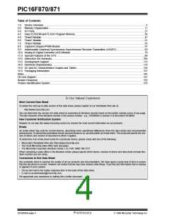 浏览型号PIC16F870-I/SP的Datasheet PDF文件第4页