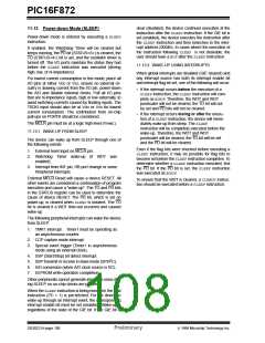 浏览型号PIC16F872-I/SS的Datasheet PDF文件第108页