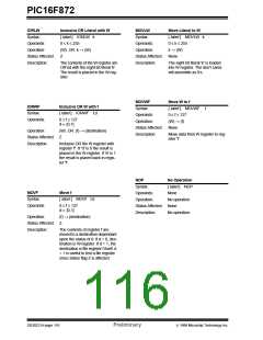 浏览型号PIC16F872-I/SS的Datasheet PDF文件第116页