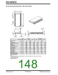 浏览型号PIC16F872-I/SS的Datasheet PDF文件第148页