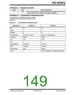 浏览型号PIC16F872-I/SS的Datasheet PDF文件第149页