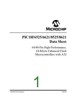 浏览型号PIC18F8621-I/PT的Datasheet PDF文件第1页