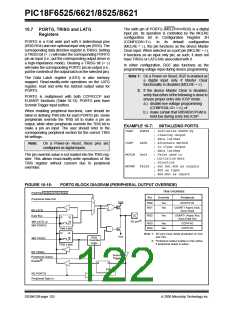 浏览型号PIC18F8621-I/PT的Datasheet PDF文件第122页