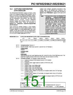 浏览型号PIC18F8621-I/PT的Datasheet PDF文件第151页