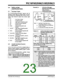 浏览型号PIC18F8621-I/PT的Datasheet PDF文件第23页