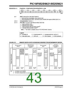 浏览型号PIC18F8621-I/PT的Datasheet PDF文件第43页