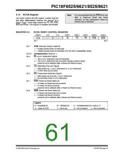 浏览型号PIC18F8621-I/PT的Datasheet PDF文件第61页