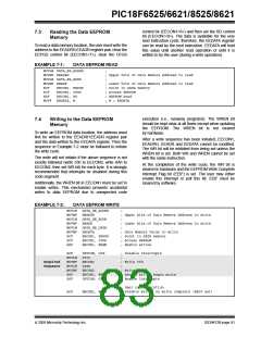 浏览型号PIC18F8621-I/PT的Datasheet PDF文件第83页