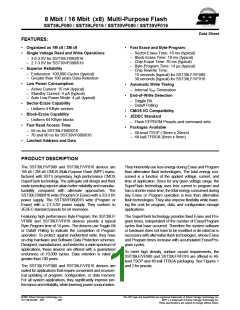 浏览型号SST39VF016-70-4I-B3K的Datasheet PDF文件第1页