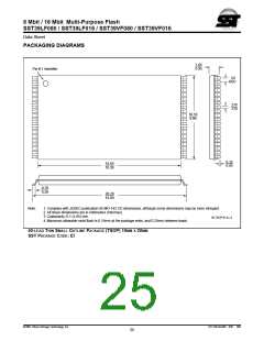 浏览型号SST39VF016-70-4I-B3K的Datasheet PDF文件第25页