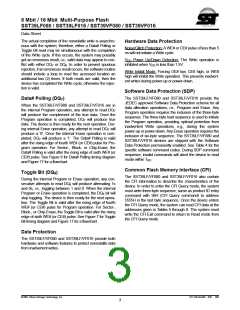 浏览型号SST39VF016-70-4I-B3K的Datasheet PDF文件第3页