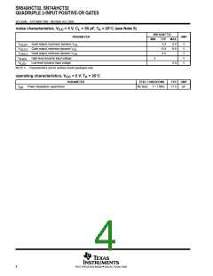 浏览型号SN74AHCT32PWE4的Datasheet PDF文件第4页