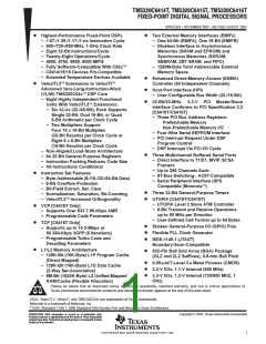 浏览型号TMS320C6416TZLZ7的Datasheet PDF文件第1页