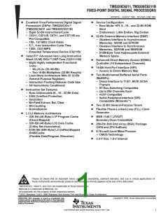浏览型号TMS320C6211FZ120的Datasheet PDF文件第1页