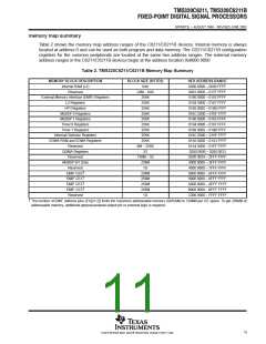 浏览型号TMS320C6211FZ120的Datasheet PDF文件第11页