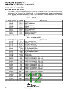 浏览型号TMS320C6211FZ120的Datasheet PDF文件第12页