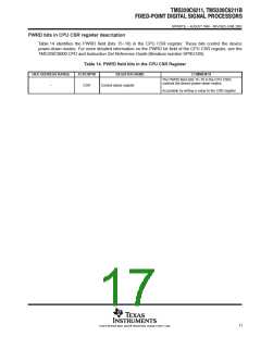浏览型号TMS320C6211FZ120的Datasheet PDF文件第17页
