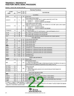 浏览型号TMS320C6211FZ120的Datasheet PDF文件第22页