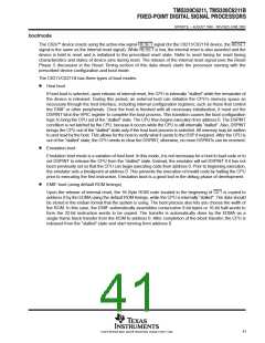 浏览型号TMS320C6211FZ120的Datasheet PDF文件第41页
