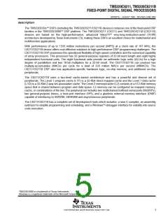 浏览型号TMS320C6211FZ120的Datasheet PDF文件第5页