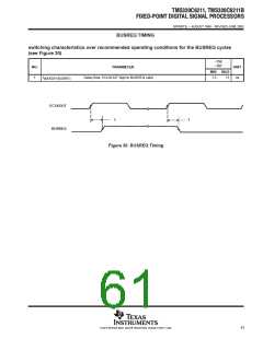 浏览型号TMS320C6211FZ120的Datasheet PDF文件第61页