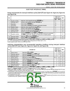 浏览型号TMS320C6211FZ120的Datasheet PDF文件第65页