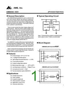 浏览型号AME8500BEEVAD46的Datasheet PDF文件第1页