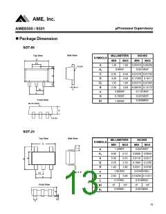 浏览型号AME8500BEEVAD46的Datasheet PDF文件第13页