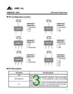 浏览型号AME8500BEEVAD46的Datasheet PDF文件第3页