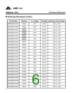 浏览型号AME8500BEEVAD46的Datasheet PDF文件第6页