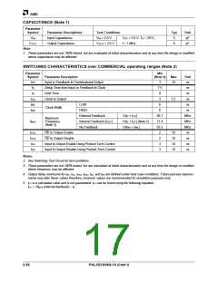 浏览型号PALCE16V8H-5JC的Datasheet PDF文件第17页