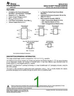 浏览型号SN74LVC1G14DBVR的Datasheet PDF文件第1页