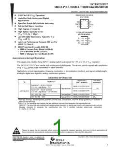 浏览型号SN74LVC1G3157DCKR的Datasheet PDF文件第1页
