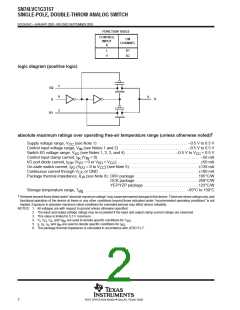 浏览型号SN74LVC1G3157DCKR的Datasheet PDF文件第2页
