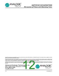 浏览型号AAT3515IGV-4.90-A-B-T1的Datasheet PDF文件第12页