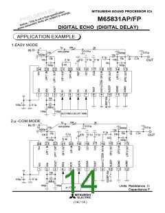 浏览型号M65831AP的Datasheet PDF文件第14页